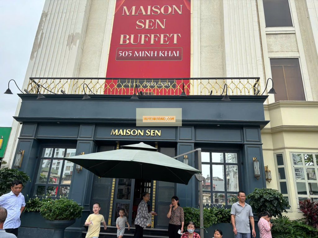 Phong thủy Maison Sen Buffet Minh Khai tọa 339.721° tại Hà Nội