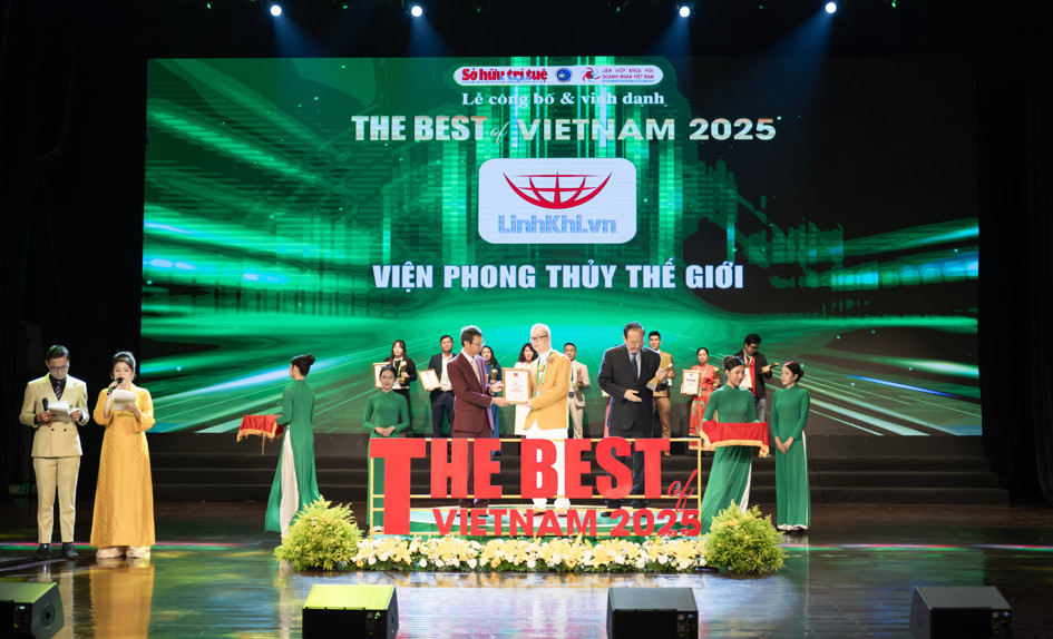 Viện Phong Thủy Thế Giới nhận giải thưởng “Linh khí Phong thủy chất lượng tốt nhất Việt Nam 2025”