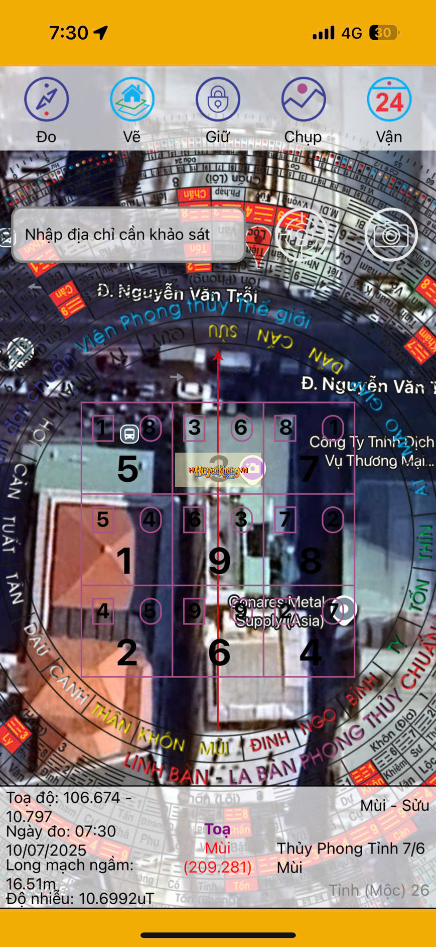 Ảnh tọa độ (định vị vệ tinh) - GS25 Nguyễn Văn Trỗi