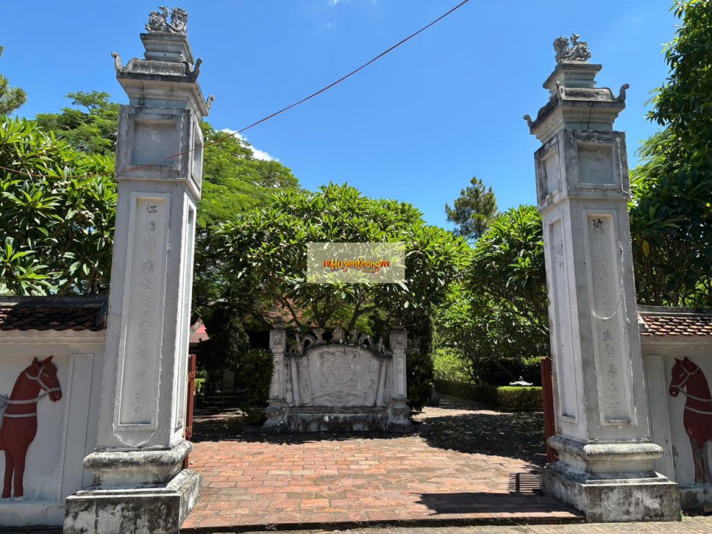 Phong thủy Đền Nguyễn Công Trứ tọa 346.865° tại Hà Tĩnh