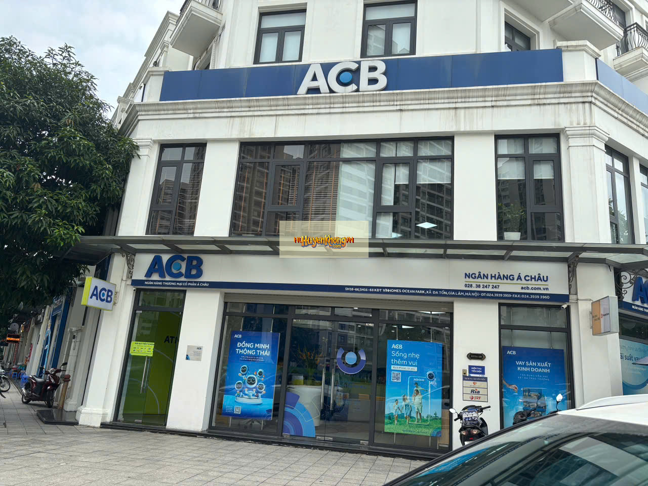 Phong thủy Ngân hàng Á Châu (ACB) VHOP tọa 120.87° tại Hà Nội
