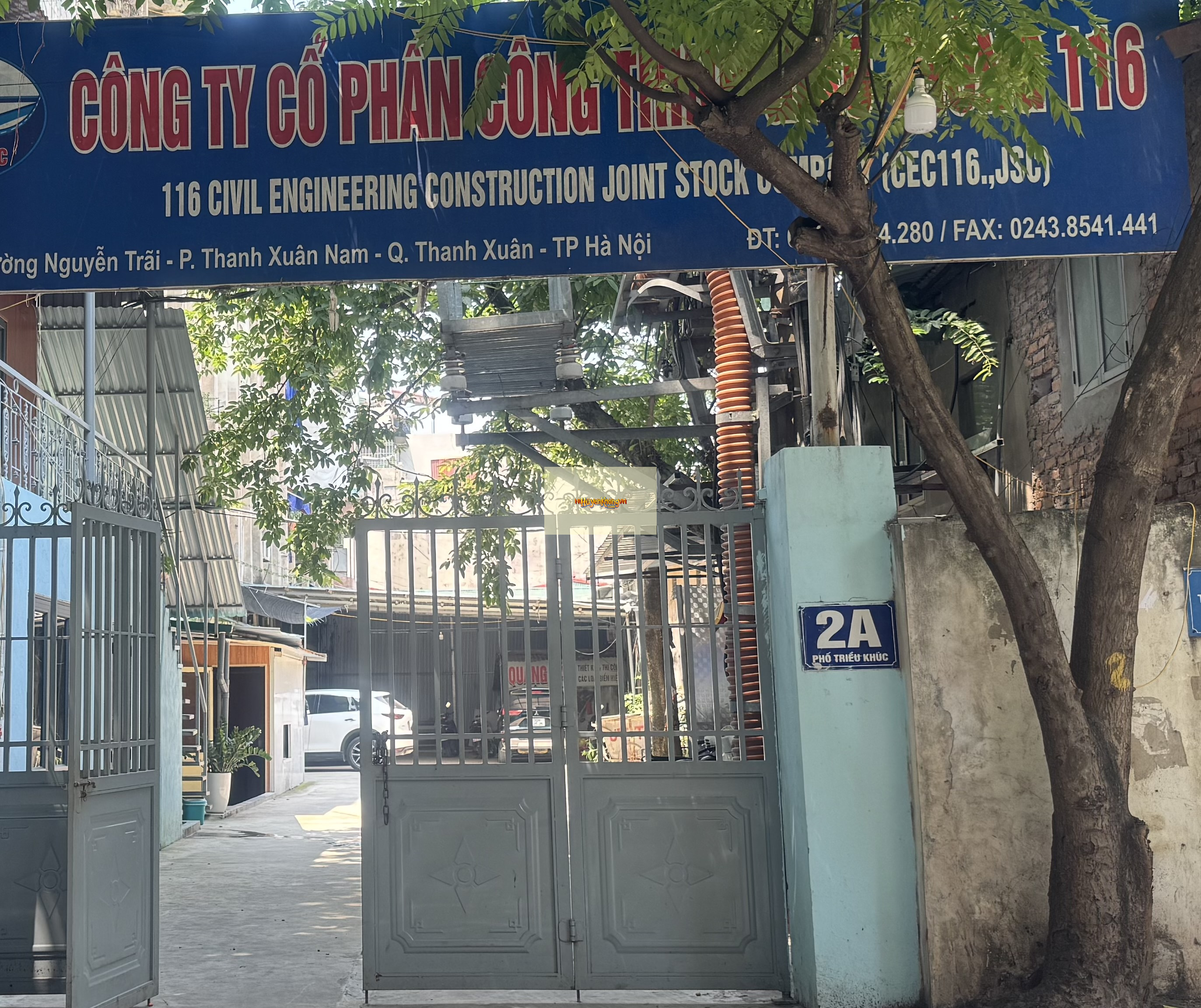 Phong thủy Cty CP Công trình GTVT 116 tọa 141.478° tại Hà Nội