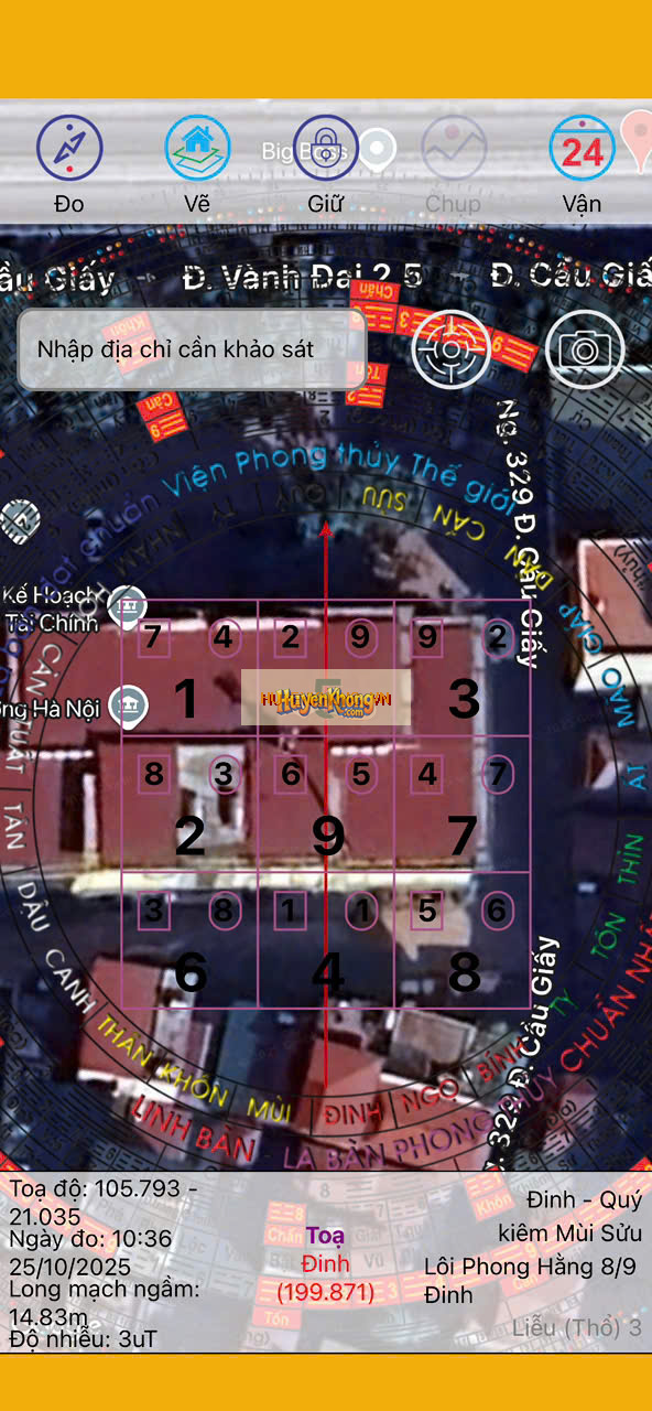 Ảnh tọa độ (định vị vệ tinh) - Vàng Bạc Phú Quý